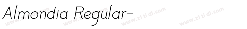 Almondia Regular字体转换